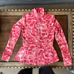 NWOT TA Tracy Anderson G.I.L.I. Zip Up Pink Leopard Jacket